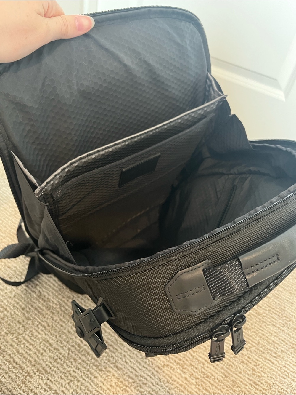 Tumi Alpha Bravo Davis Black Backpack - Picture 5 of 6